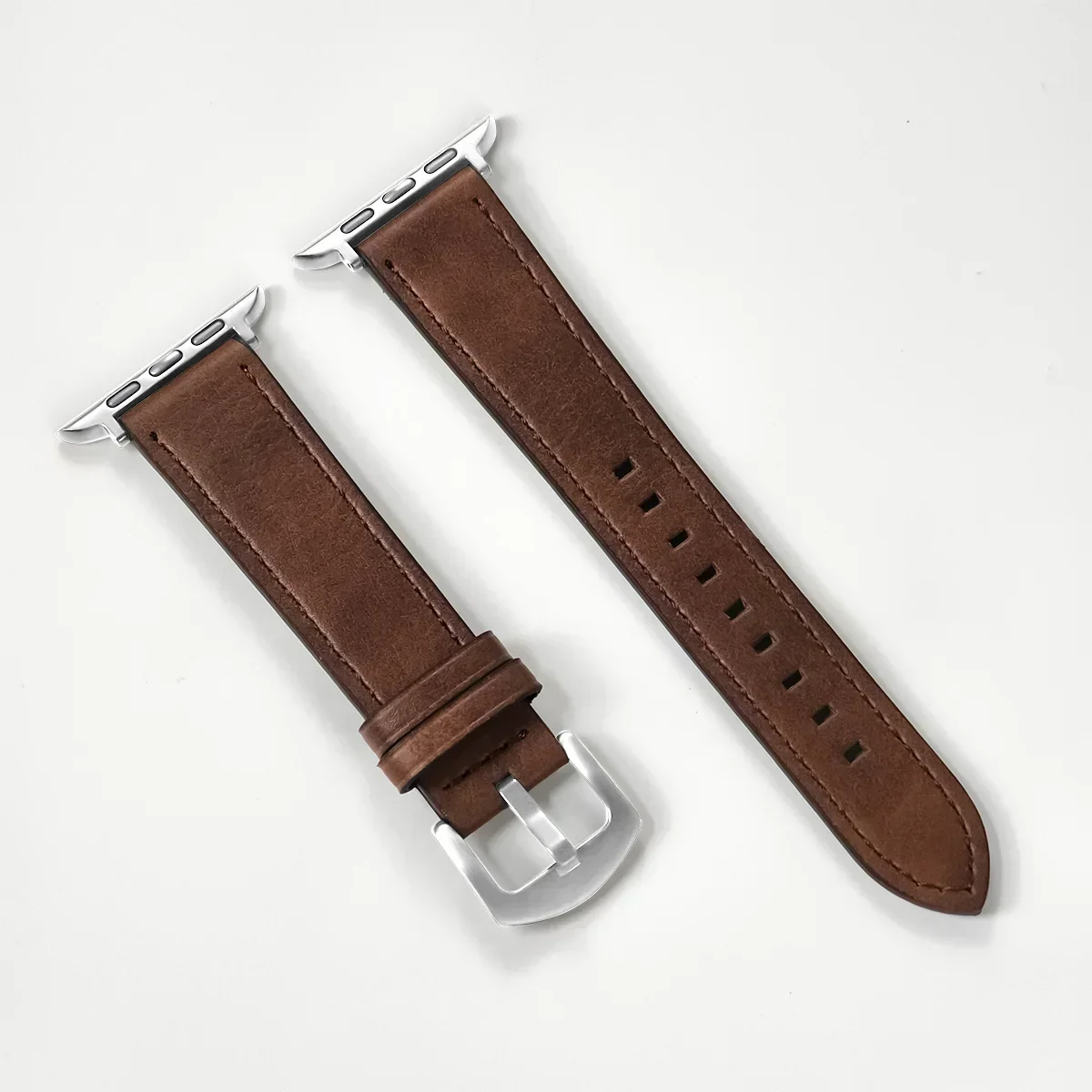 Kalbsleder-Uhrenarmband für Apple Watch 49mm 46 45 42 40mm 41mm Damen Herren Armband für iWatch Serie 11 10 9 8 7 6 Se Band