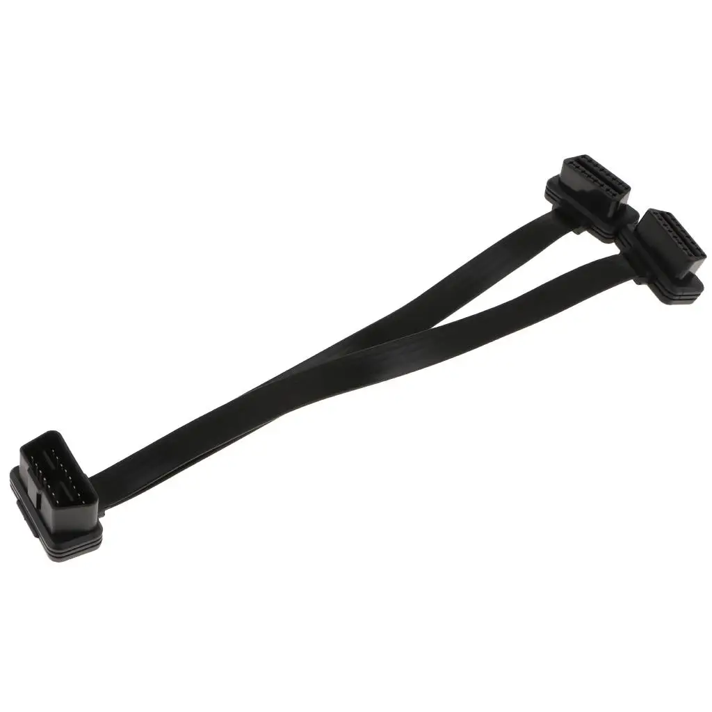 

Автомобильный переходник ODB II ODB2 16-контактный разъем «папа» на двойной женский плоский кабель