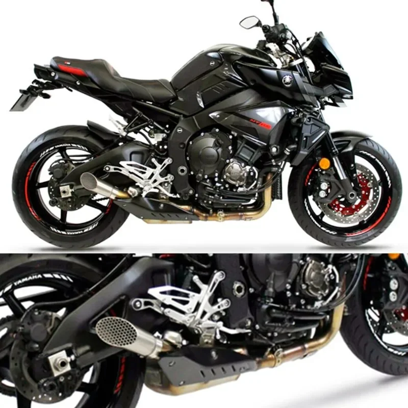 

Труба из нержавеющей стали для мотокросса, выхлопная труба мотоцикла, глушитель среднего звена для Kawasaki Z900 Z 900 2017-2022