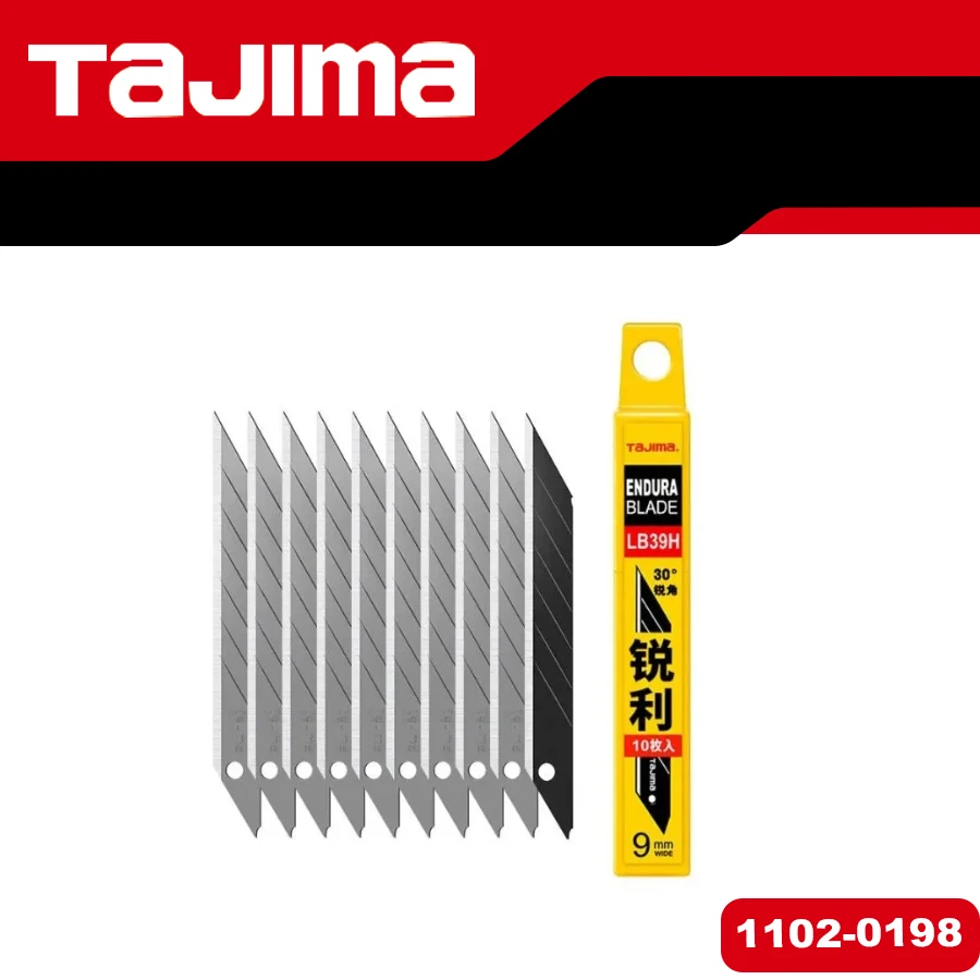 

TaJIma LB30N 1102-0198 Replacement Utility Knife Blades 9mm Wide 10pcs Industrial