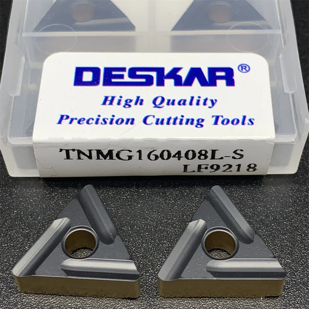 Deskar 100% Original 10Pcs TNMG160404R-S LF9218 TNMG160404L-S LF9218 TNMG160408R-S LF9218 Carbide Inserts Metal Turning Tools