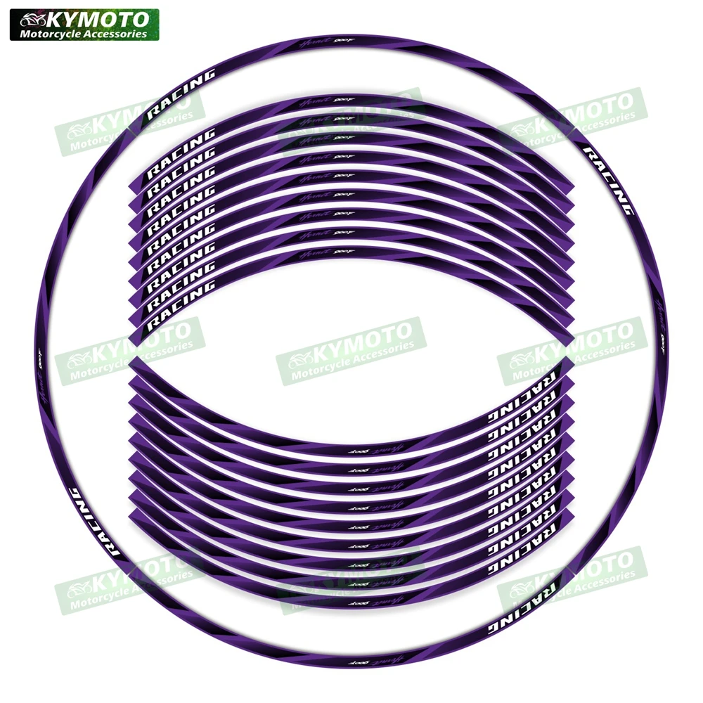 สำหรับอุปกรณ์เสริมรถจักรยานยนต์ฮอนด้า ฮอร์เน็ต 900 เอฟสติ๊กเกอร์ติดล้อหน้าและล้อหลังขนาด 17 นิ้ว แถบสะท้อนแสงติดดุมล้อ