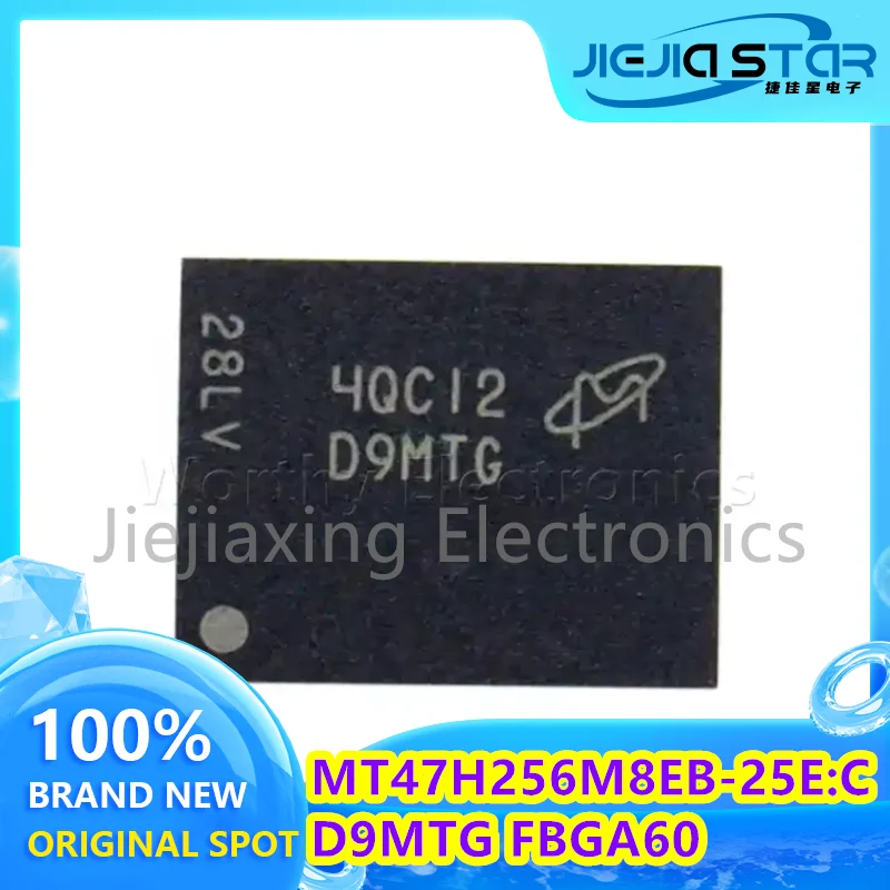 

3pcs Free Shipping MT47H256M8EB-25E:C Part Mark D9MTG FBGA-60 Memory IC Chip 100% Brand New and Original Electronics