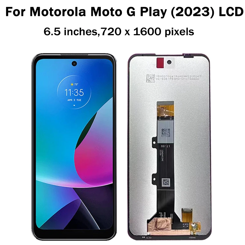 6.5'' For Motorola Moto G Play (2023) LCD Display Touch panel Screen Digitizer Assembly For Moto Gplay 2023 LCD Repair Parts