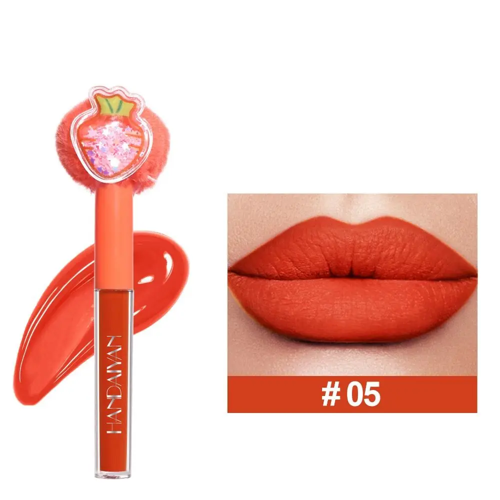 Fruit Pluche Hoofd Lip Glazuur Hydraterende Langdurige Matte Lipgloss Gladde Waterdichte Matte Lippenstift Party