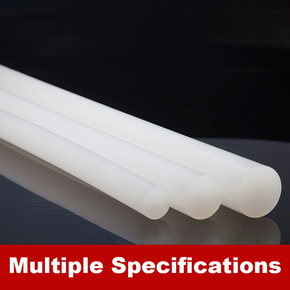 طول 500 مللي متر PP قضيب أبيض قضيب البولي بروبلين عصا شريط بلاستيكي ضياء 8/10/12/15/18/20/25/30/35/40/45/50 مللي متر #2