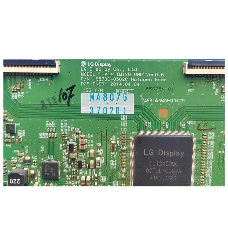 6870C-0502C T CON Board Equipment For Business Display Plate Tcon Card Placa Tcom Logic Board 6870C 0502C V14 TM120UHD Ver0.6