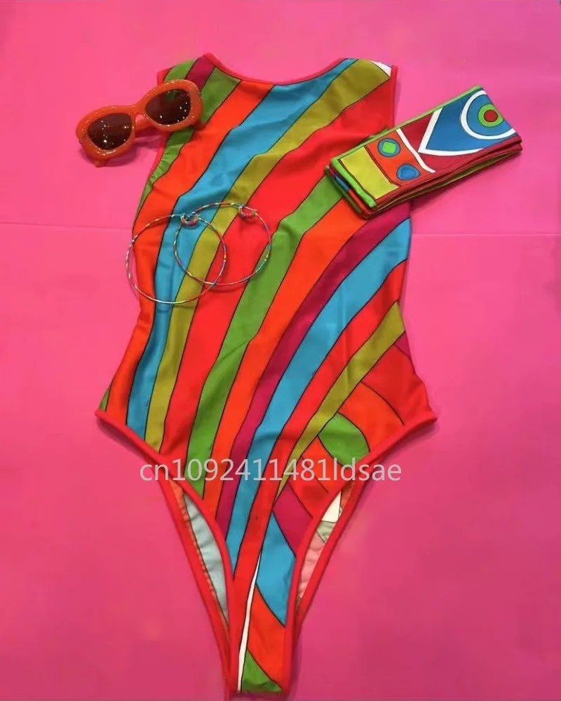

luxury brand women's headband swimsuit designer brand lady sexy scarf bikini sets