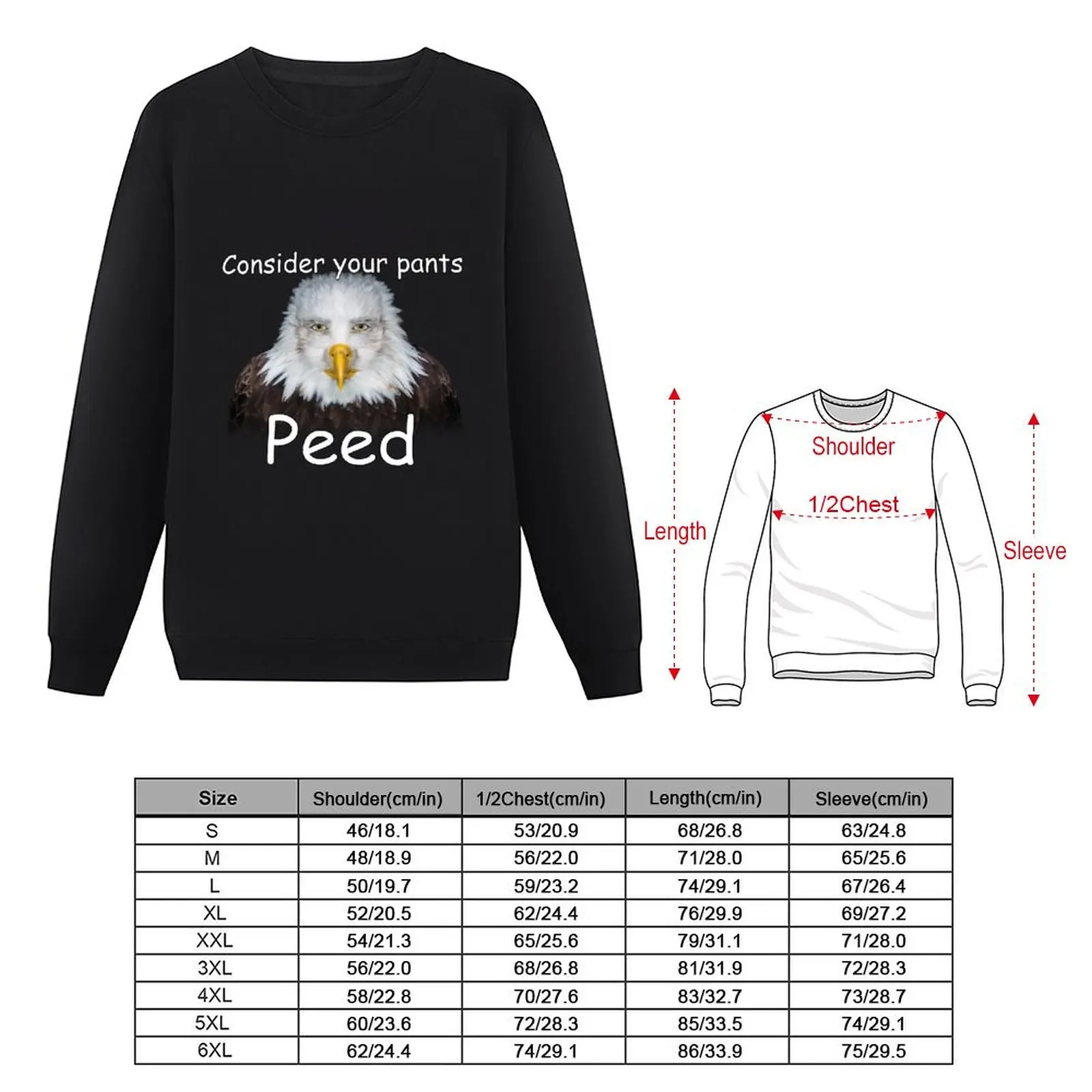 Consider your pants Peed Shirt Sweatshirt men's sweat-shirt clothes for men winter clothes men's sweatshirt