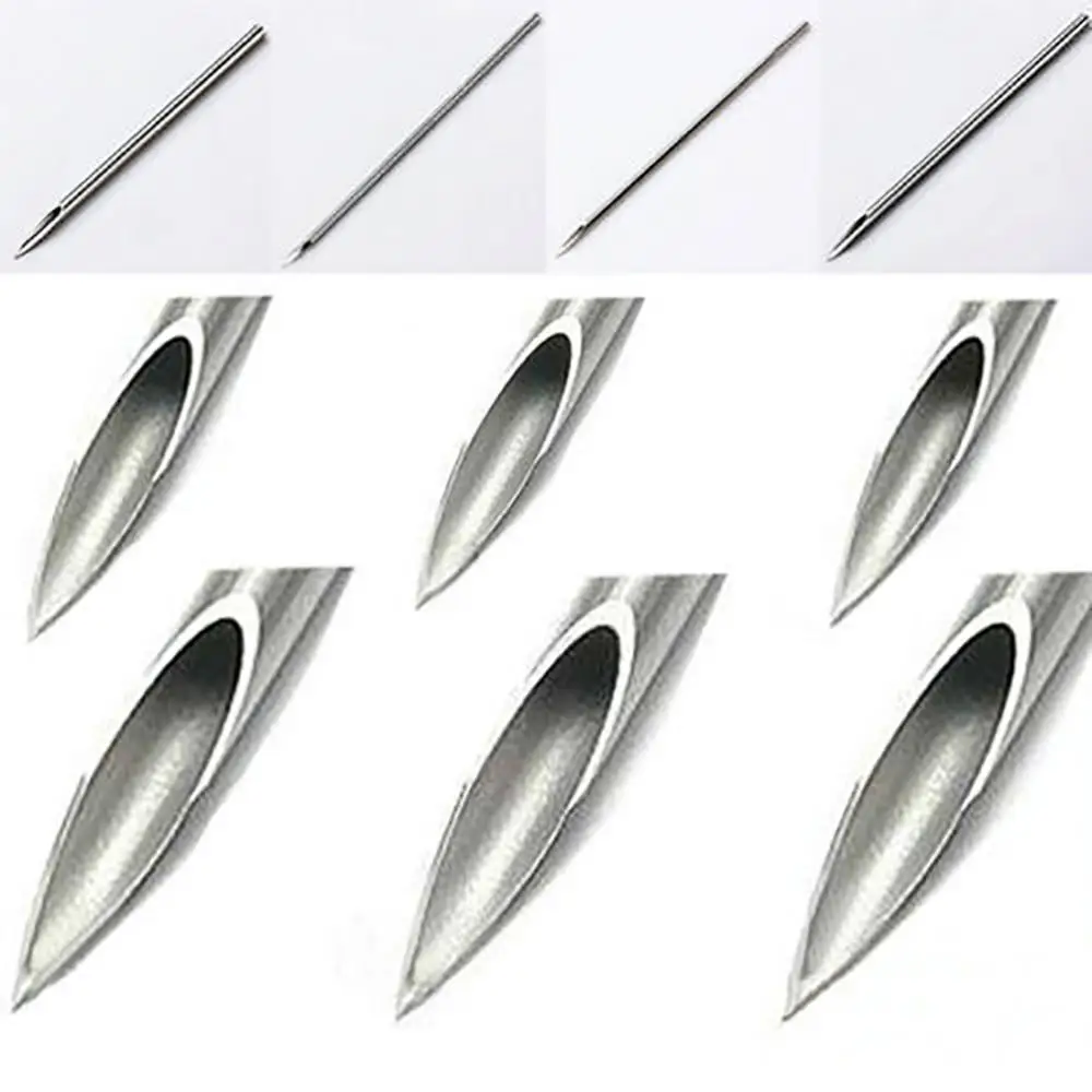 10Pcs 12/14/16/18/20G Surgicals Steel Disposable Piercing Needles for Navel Nose