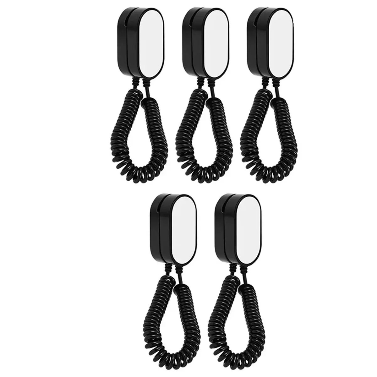 B21B Magnetic Remote Control Holder Wall Mounted TV Air Conditioner Remote Storage with Spring Rope Cord for Home 6Pcs
