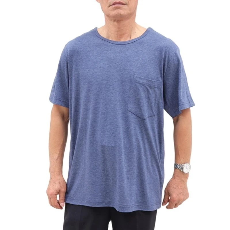 

Dialysis Chemo Clothing Full Tear Away Short Sleeve Snap Chemo Port Access Shirt 6XDA