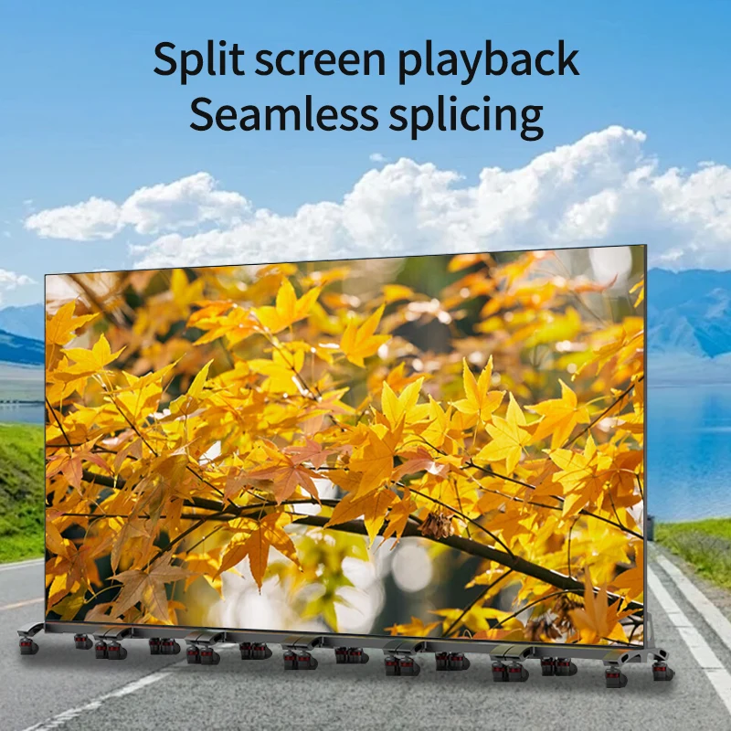 P2.5 P3 P4 LED Screen Indoor Advertising LED Poster Display Screen 4G WiFi USB Movable Mirror Poster Digital Poster Display