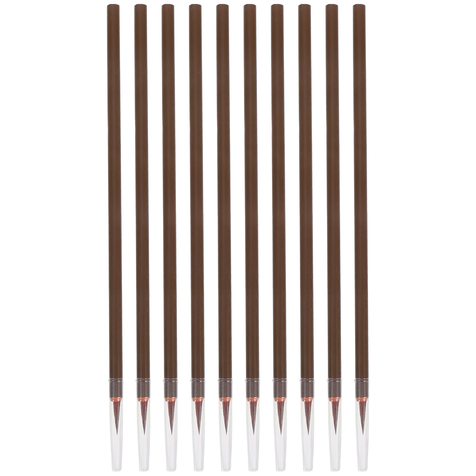 

10Pcs Fly Head Calligraphy Brush Professional Chinese Writing Ink Painting Drawing Brush Stationery Art Supplies