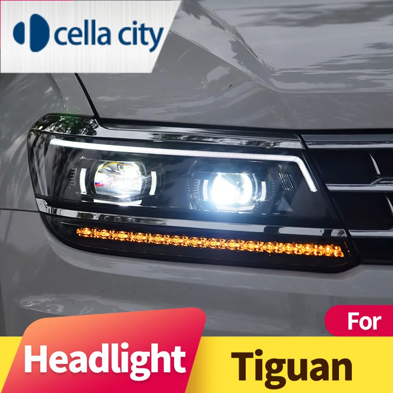 

Headlight Assembly for Volkswagen Tiguan 2016-2019 LED daytime running light LED sequential turn signal LED High Beam Low Beam