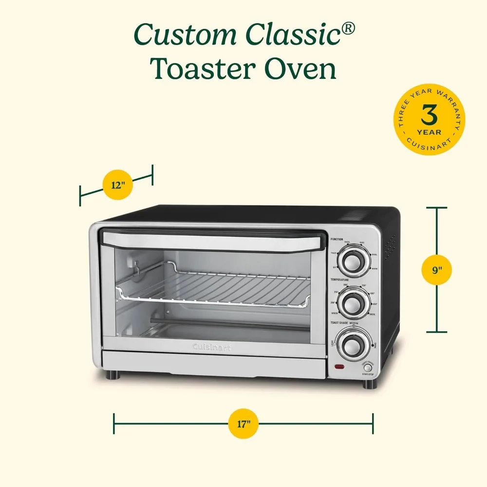 2024 New Custom Classic Toaster Oven Broiler, 17 Inch
