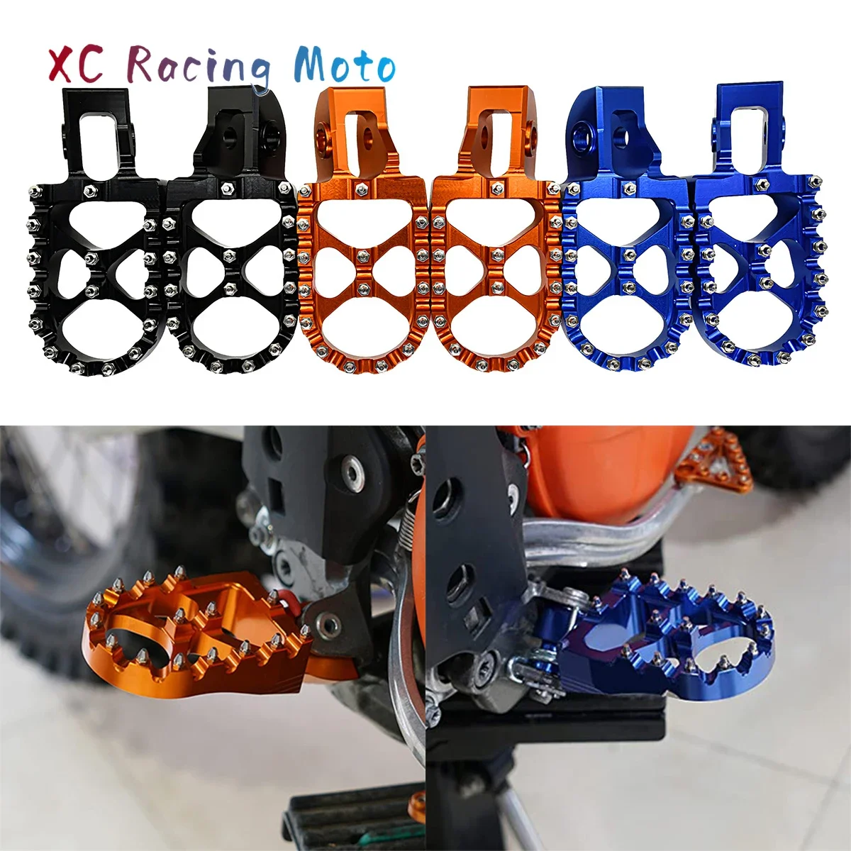 Motorrad CNC 2023 Neue Fußrasten Fußrasten Pedale Für KTM SX SXF EXC EXCF XC XCF 125 150 250 300 350 450 500 2017-2020 2021 2022