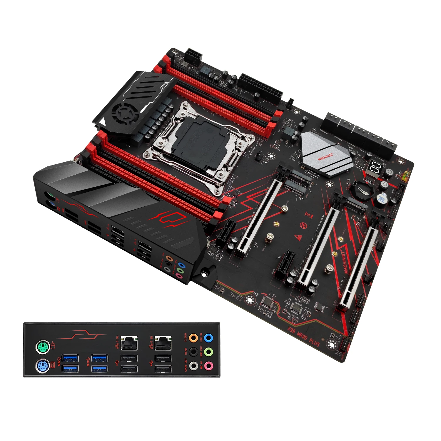 Imagem -05 - Conjunto de Placa-mãe Kit Lga 20113 Xeon e5 2690 Processador Cpu v4 Ram Ddr4 Ecc 8x16gb de Memória Usb Nvme Sata M.2 Atx Mr9d Machinist-x99