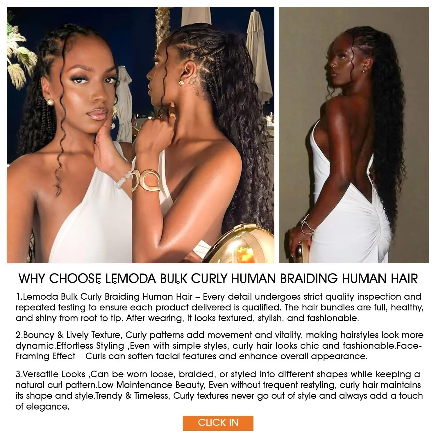 Lemoda البورمية مجعد وصلة إطالة شعر طبيعي مع أطراف سبايل بوهو تجديل لا لحمة حزم عذراء الشعر 15A 1/2/3/4 قطعة 12-32in #5