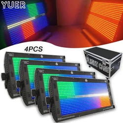 4Pcs/Lot LED RGBW 8+8 Zone Martin Strobe Light DMX512 Horse Racing Wash Stage Lighting Effect DJ Disco Wedding Party Club Flash