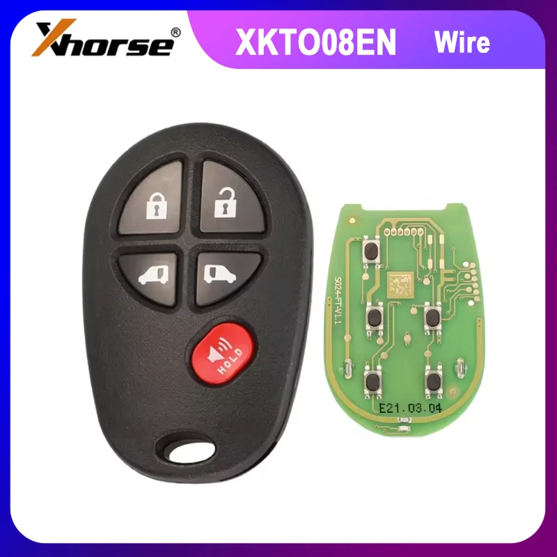 

1/2/5PCS XHORSE XKTO08EN Wire Universal Remote Car Key 5 Buttons For VVDI Key Tool English Version