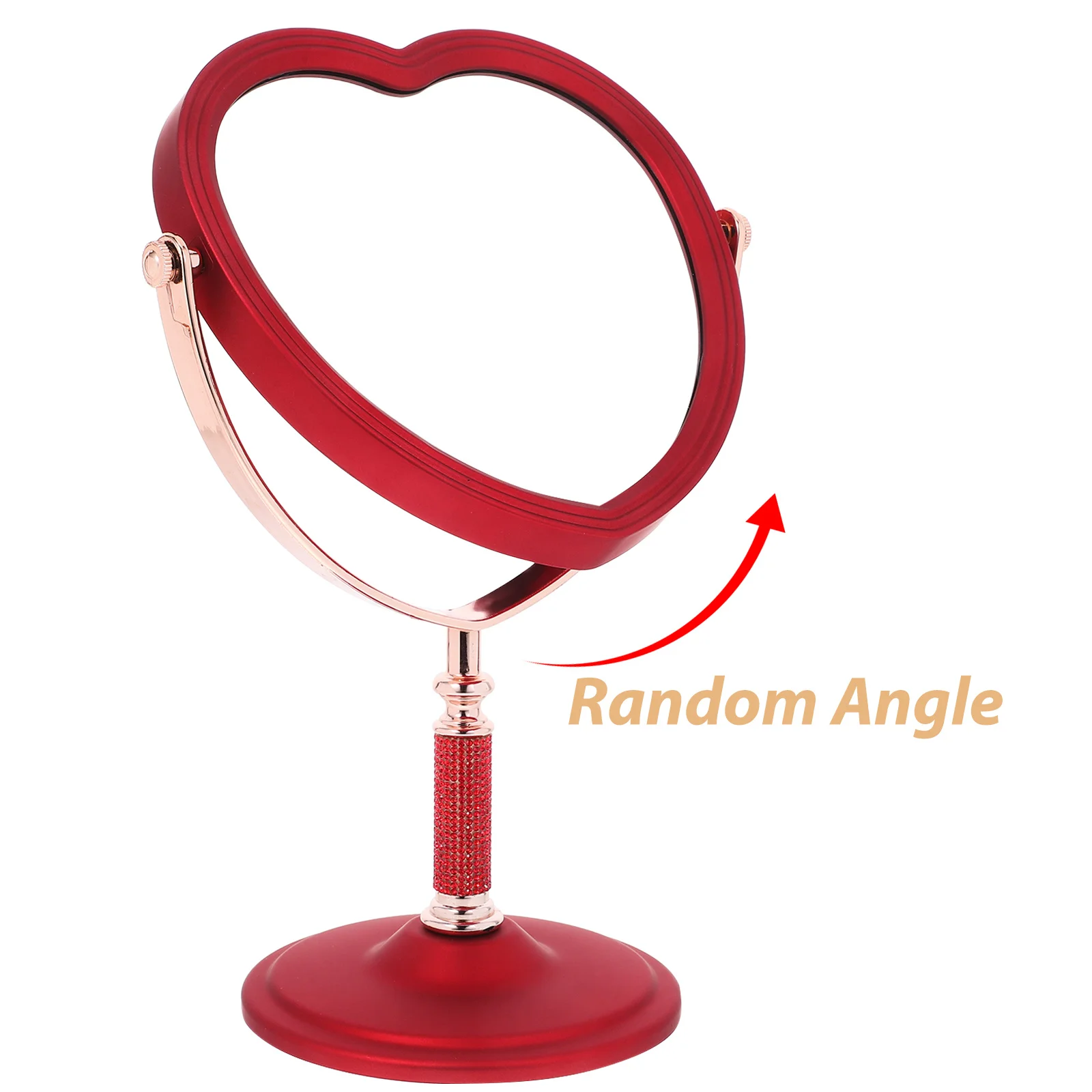 

Large Heart Makeup Mirror for Desk Aesthetic Vanity Table Decorative Mirror Home Bedroom Living Room Dresser Tabletop Decoration