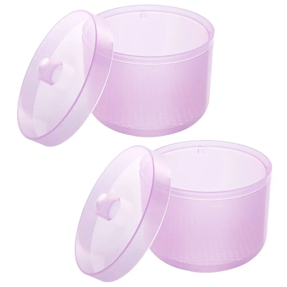 

2Pcs Sterilization Cup for Nail Tools Two-Layer Drainage Tank Nail Art Manicure Cleaning Box Salon Dental Use Manicure Supplies