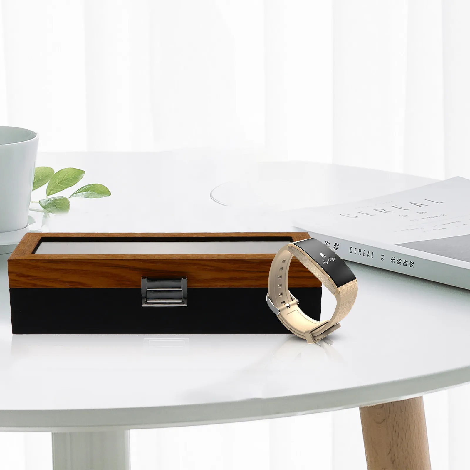 

Коробка для хранения часов на 6 слотов, высококачественная деревянная, винтажная элегантность, устойчивая к царапинам, для подарков и хранения