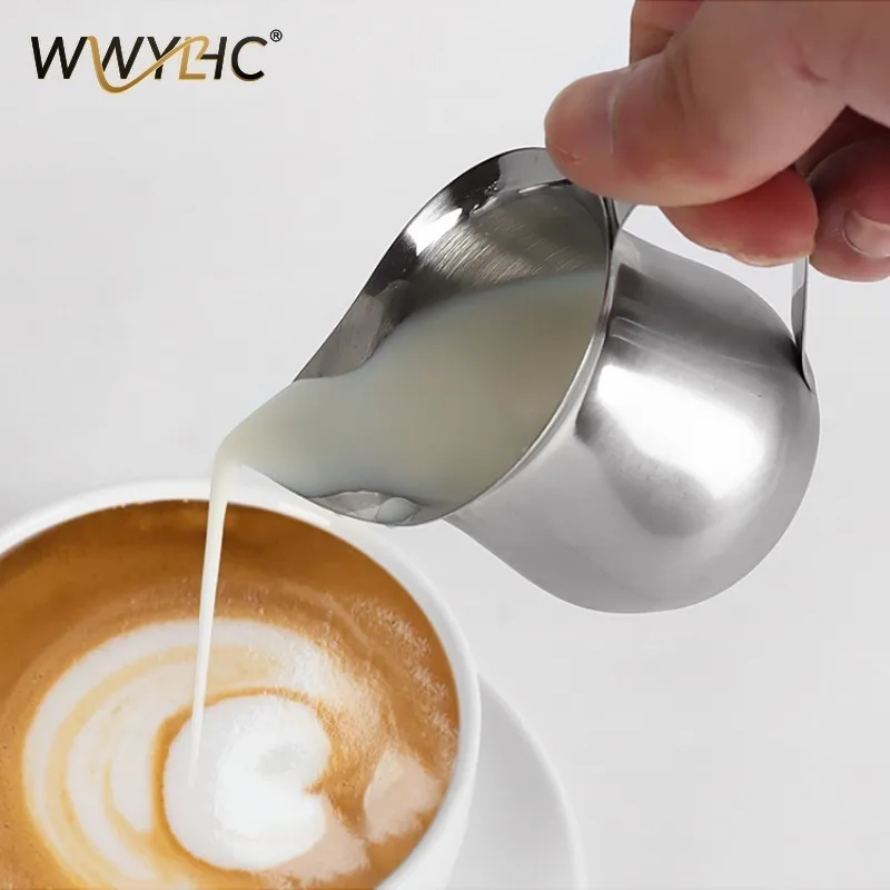 Suitable for Stainless Steel Small Milk Tank, Espresso Latte Measuring Cup, Honey Milkshake Pot,, Juice Bucket Sauce