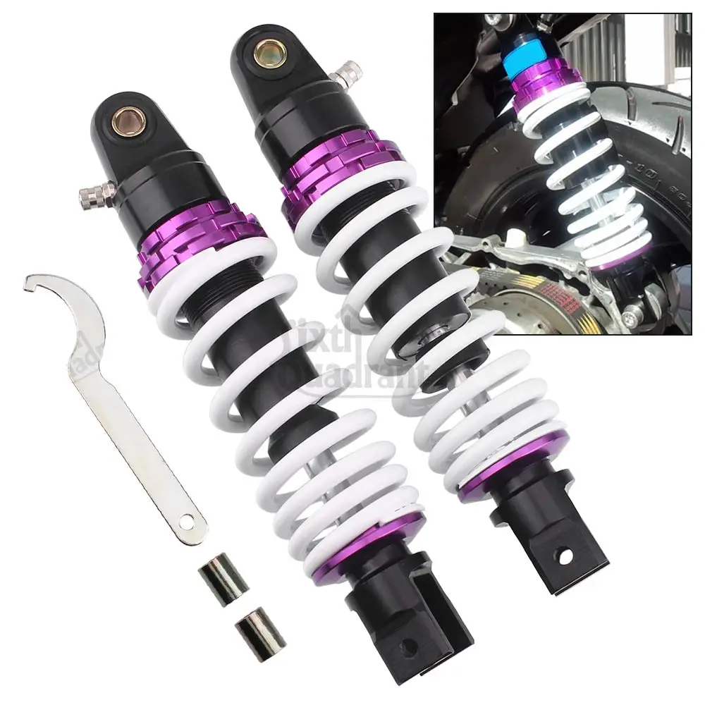 235mm Universal Motorcycle Part Rear Air Shock Absorber Adjustable Suspension For HONDA SMART DIODX YAMAHA JOG HONDA SUZUKI LETS