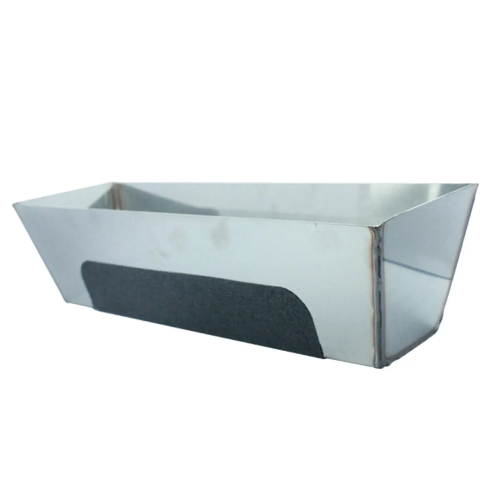 Stainless Steel Mud Pan Tray Heavy Duty Sturdy Bucket Drywall Tool Sheared Sides Plastering Plasterers for Easy Knife Cleaning