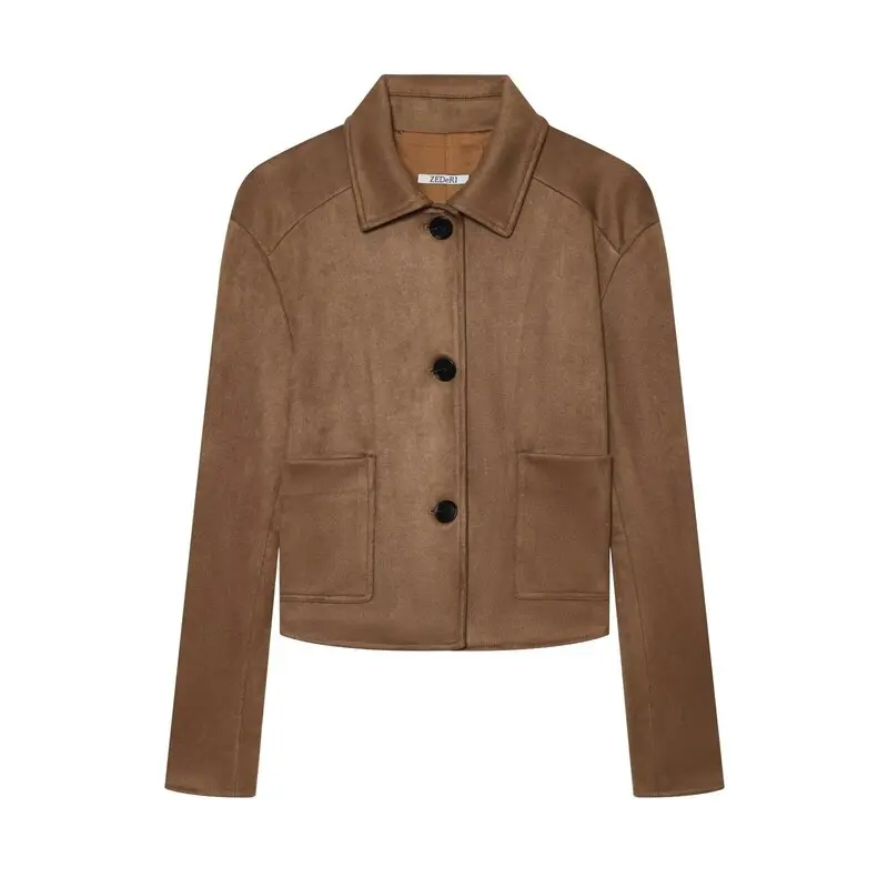 Fall 2026 Women's Short Coat Vintage Style Quality Material Old Money Feel New Design Fashionable Compact Size Outerwear
