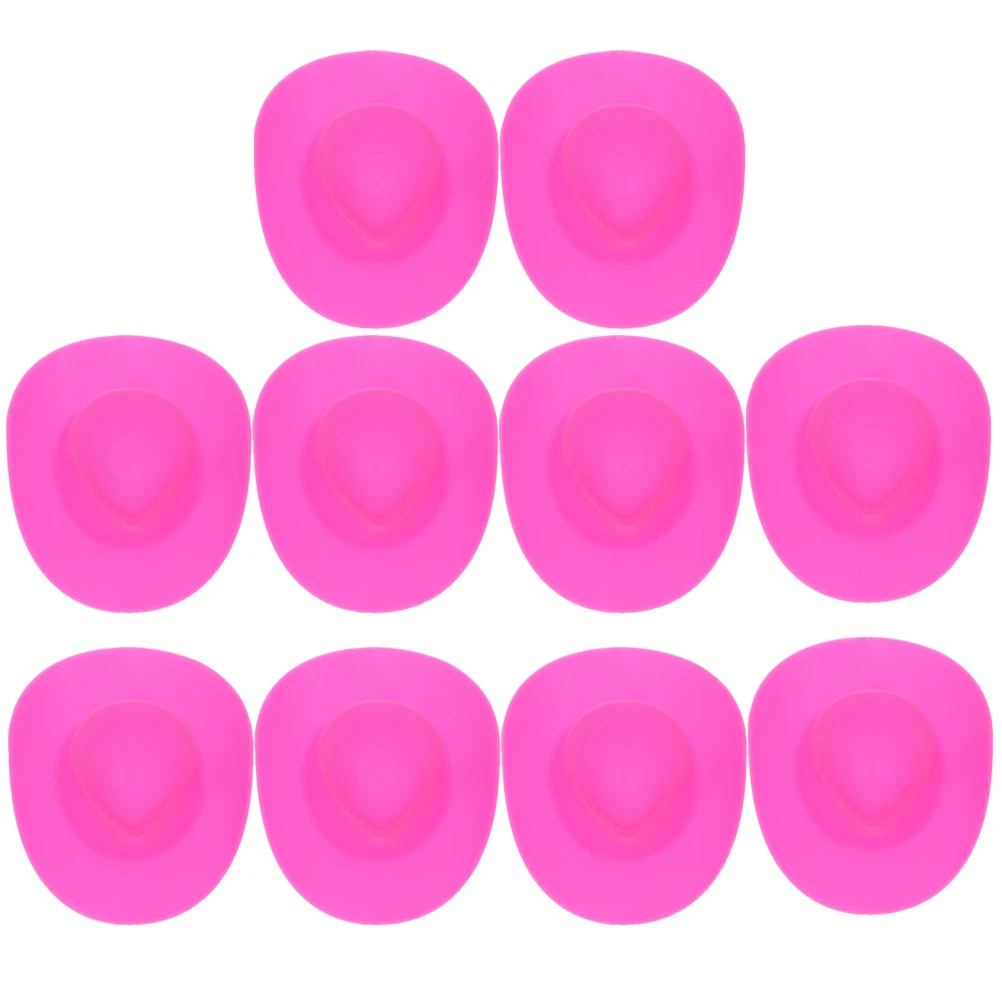 

10 Pcs Mini Cowboy Hat Cute Decorations Hats Tiny for Crafts Pet Cowgirl Small Ornaments