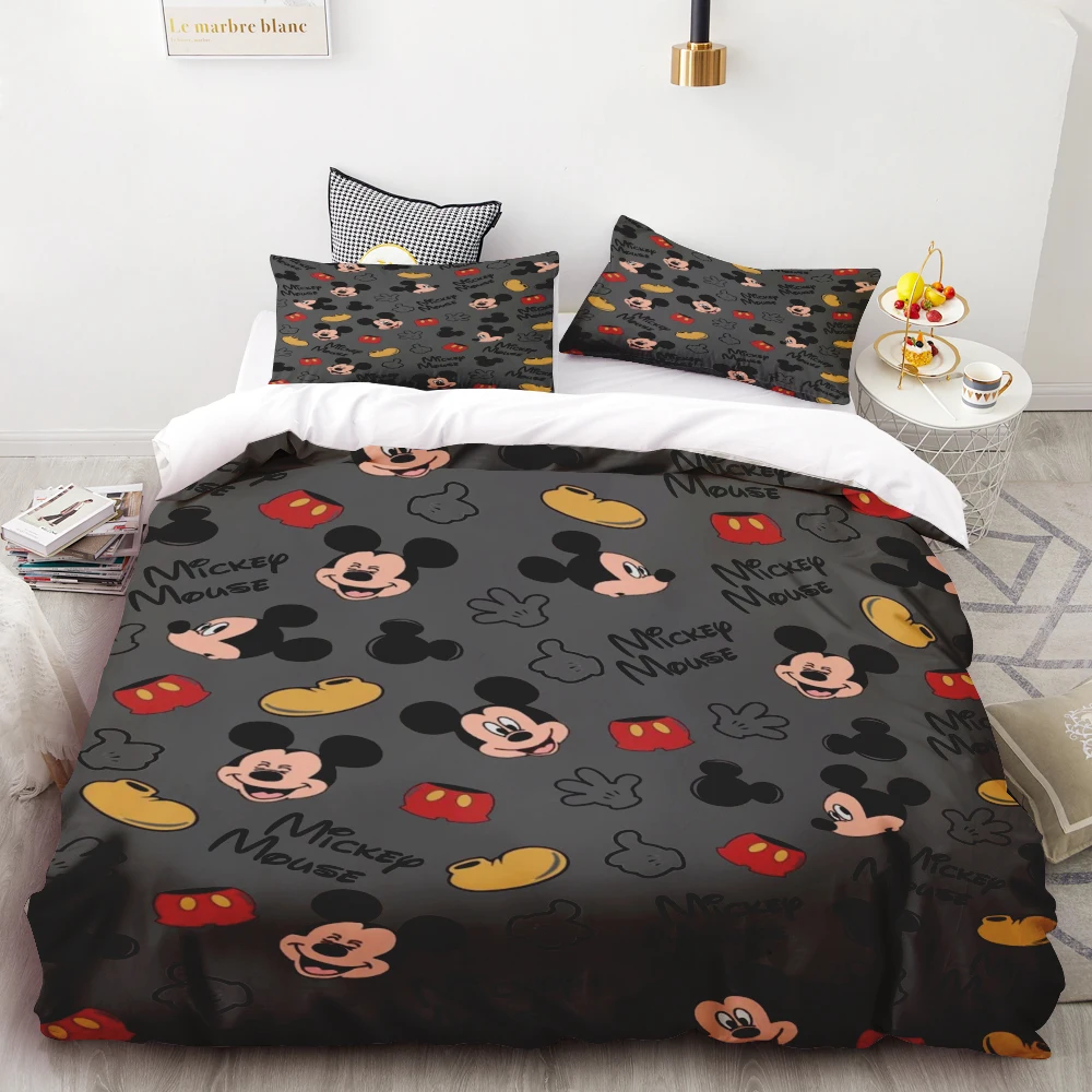 

Mickey Minnie Mouse Cartoon Quilt Cover Cute Printed Children Soft Breathable Bedding Custom Made Home Baby Bedroom Comforter