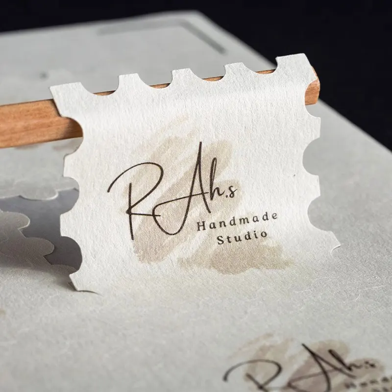 1-500pcs Embossed Stickers Textured Paper Self For Flower Shop Packing Sticker Wedding Birthday Gift Stickers