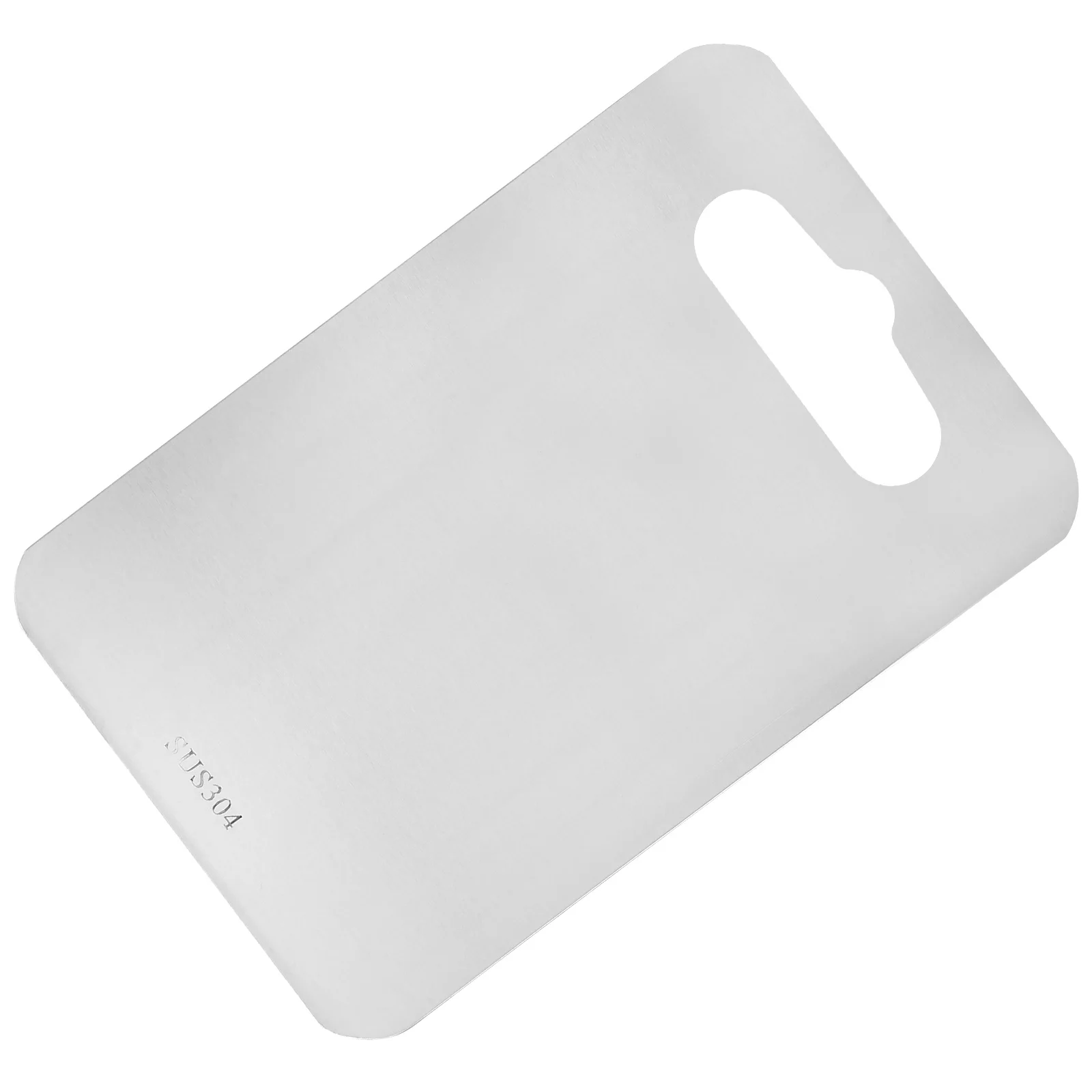 

Stainless Steel Cutting Board Rustproof Rectangular 1.5mm Thick 24x14.8 Reversible Chopping Block for Kitchen Fruit Meat