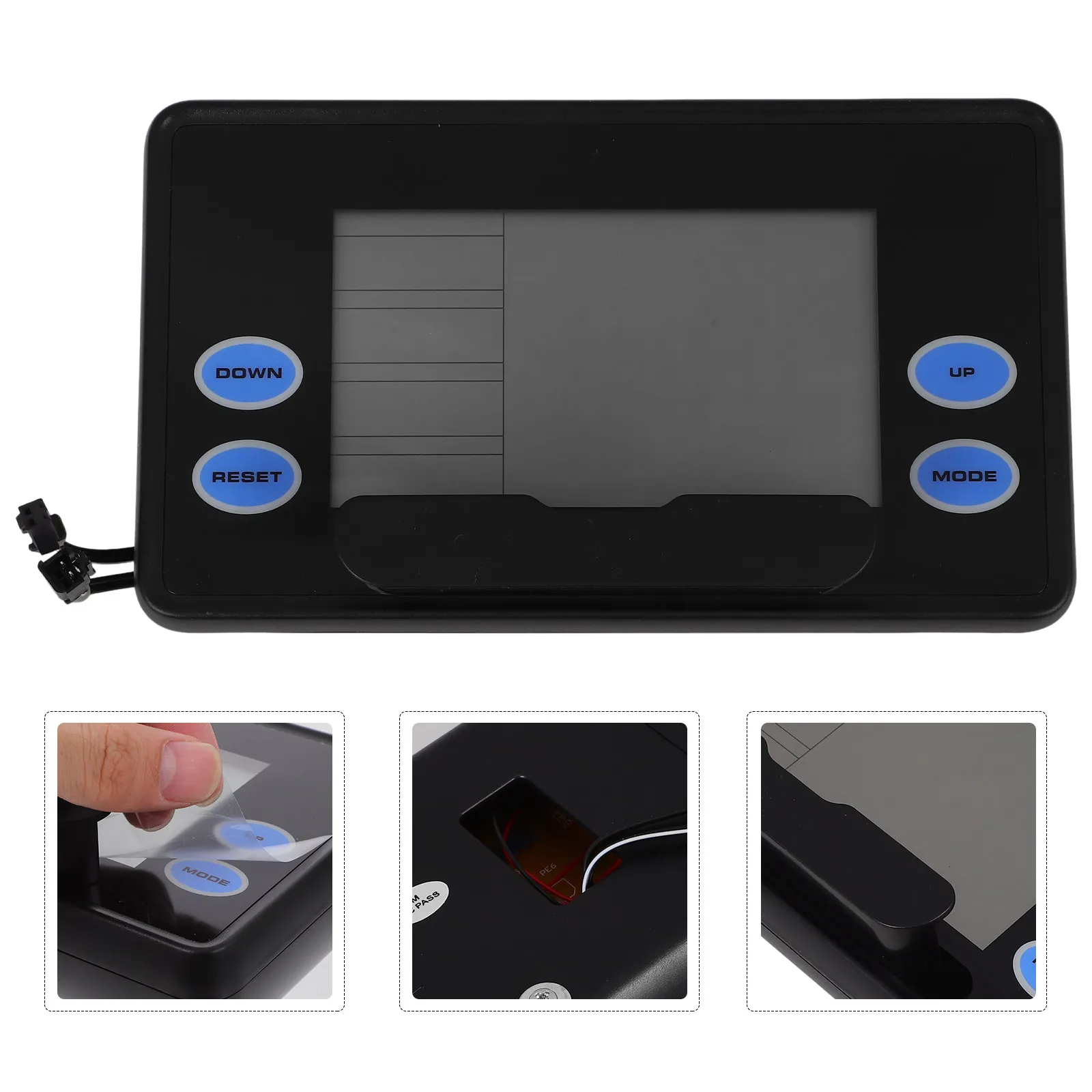 Rowing Machine Parts Home Fitness Device Monitor Digital Display Clear LCD Rowing Speed Distance Home Bike Monitor