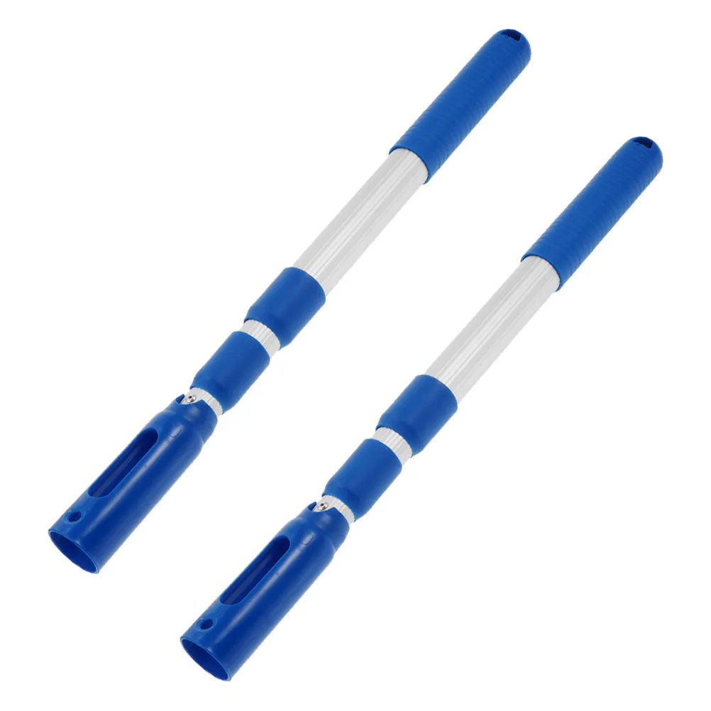 

2Pcs Extendable Telescopic Rod Metal Connecting Pole for Pool Skimmer Net and Marine Debris Collection Pool Pole Telescopic