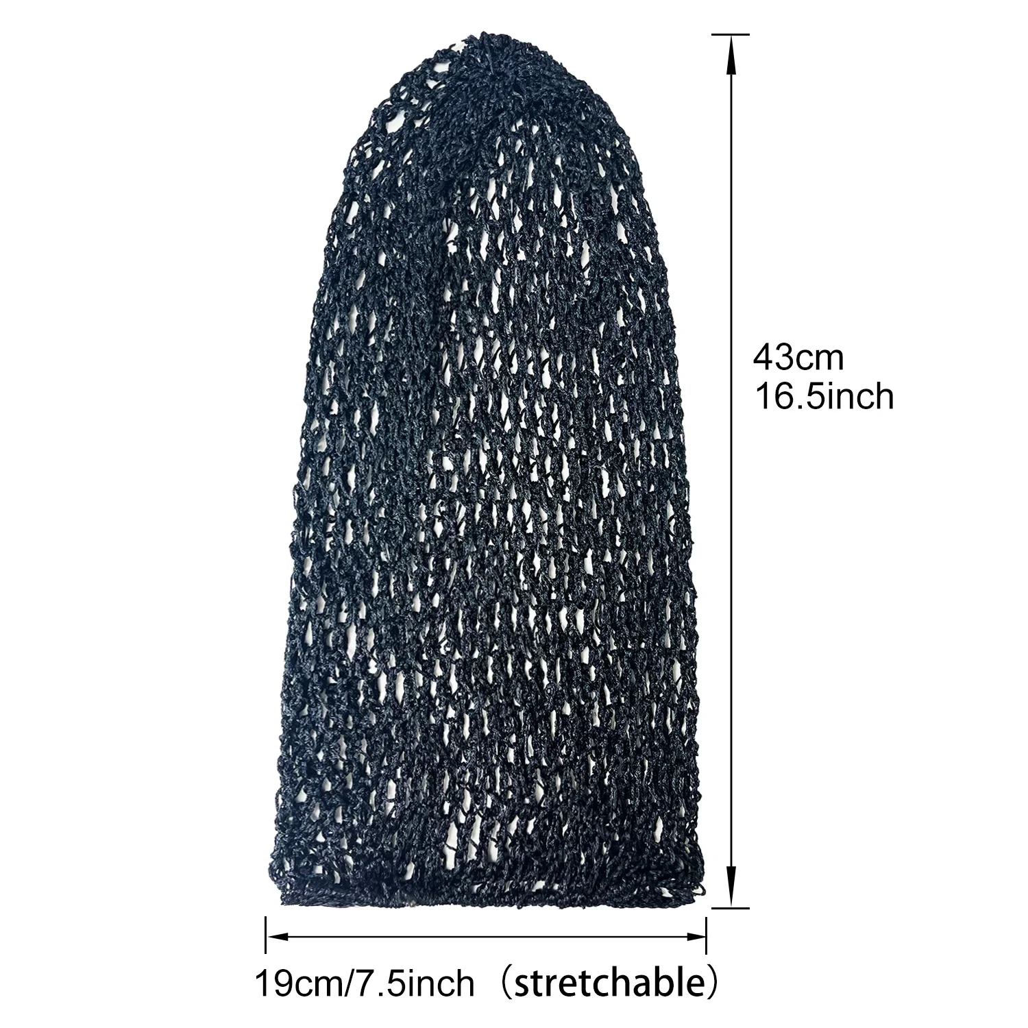 Mode Frauen Häkeln Haar Snood Mit Elastischen Rand Lange Haar Net Mesh Schlafen Schlummertrunk Turban Kopfbedeckung Haarnetz