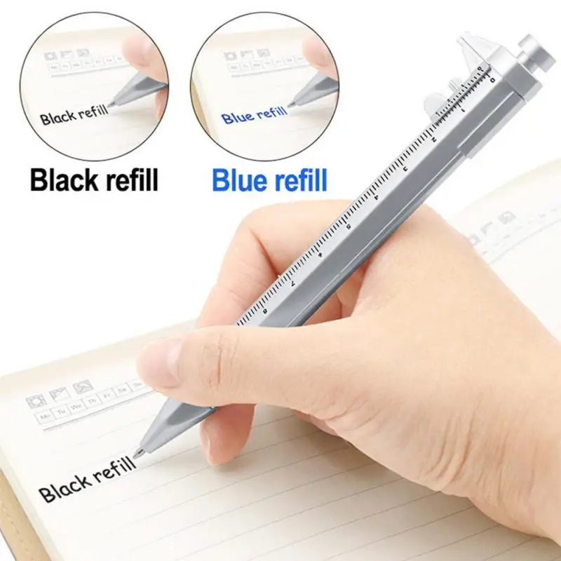 Multifunction Caliper pen Ball-Point 0.5mm ballpoint pen Gel Ink Pen Vernier Caliper Roller Ball Pen Creativity Stationery