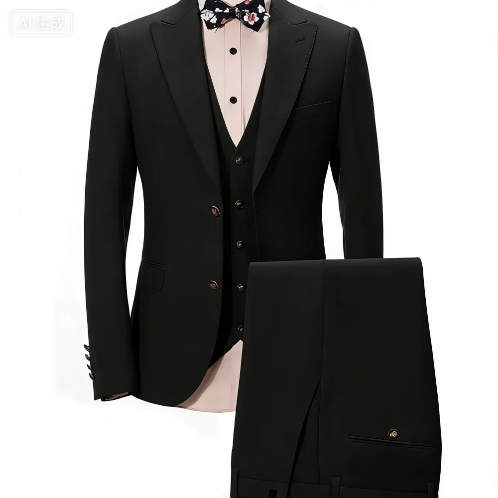 Advanced Gray Men Suit 3 Pieces Slim Fit Wedding Suit Formal Dance Ensemble Best Man Smoking Jacket 2026 New