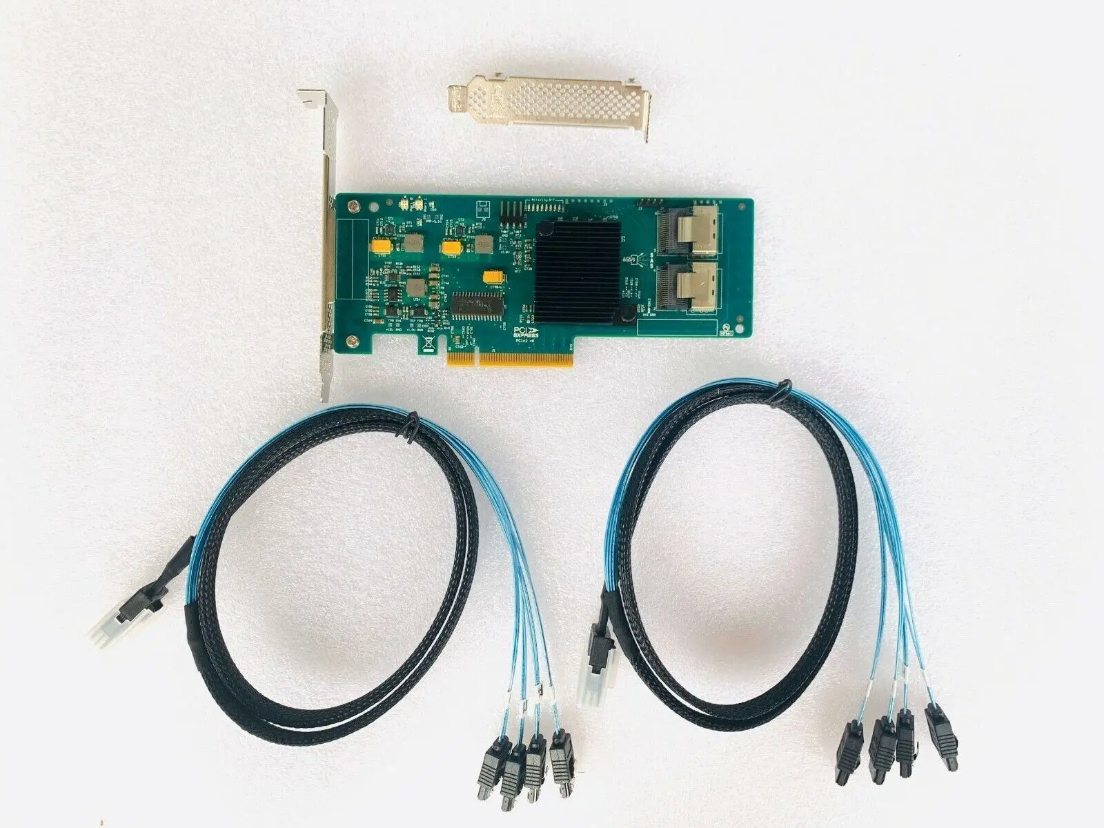 LSI 9211-8I 6Gbps SAS HBA LSI FW:P20 9211-8i IT Mode ZFS FreeNAS unRAID+8087*2