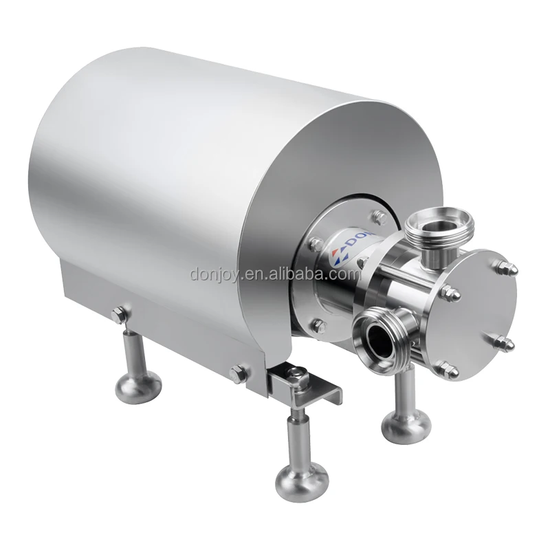 

DONJOY Sanitary Ss316 Rubber Flexible Impeller Wine Transfer Pump With Mobile Cart and Frequency Converter VFD