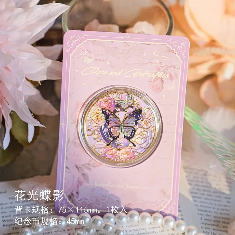 Памятная монета «Бабочка» для косплея, ценная памятная медаль, ремесленный сувенир из сплава, подарок на подарок