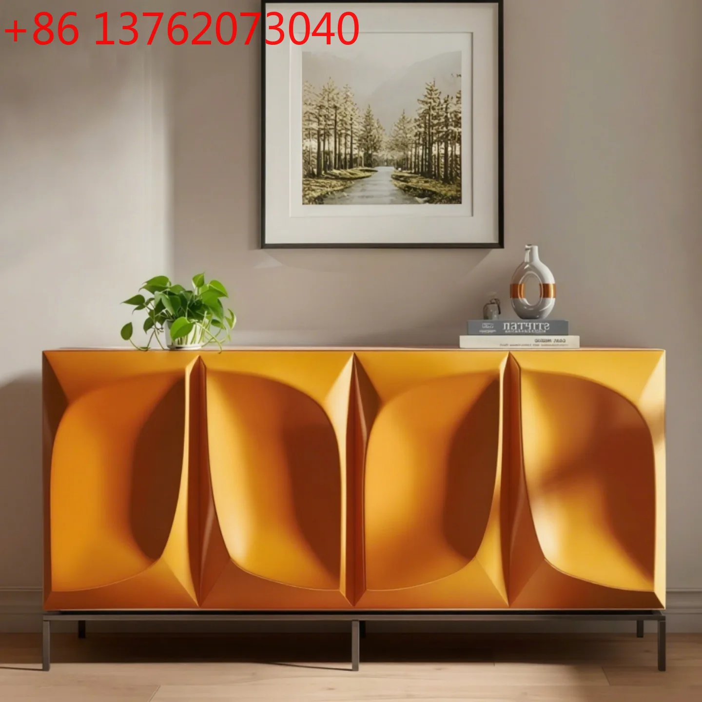 Credenza laccata minimalista italiana, mobile da ingresso, scarpiera, moderno e semplice