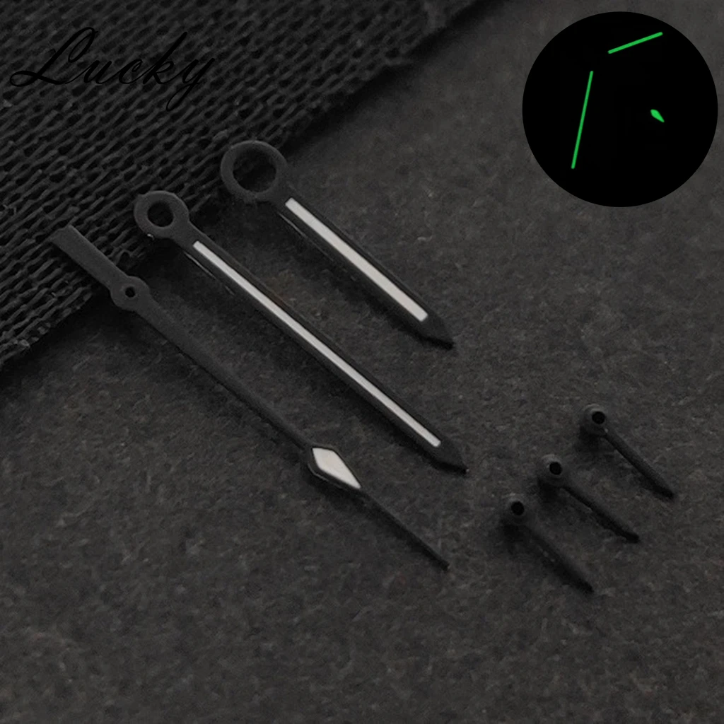 VK63 ساعة الأيدي C3 الأخضر مضيئة أبيض أزرق أسود صالح VK63A VK64 ساعات يد تعمل بالحركة الكوارتز أجزاء مؤشر/إبرة الملحقات