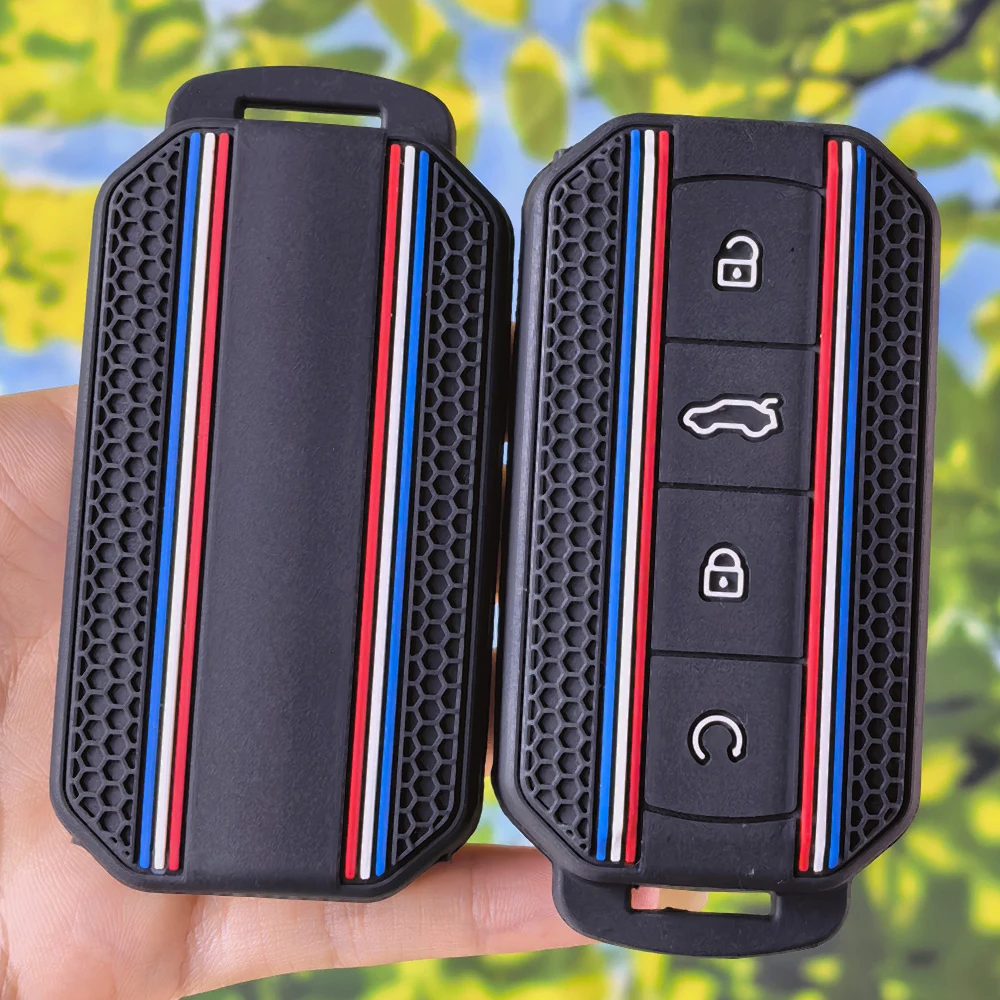 Practical Automotive Silicone Key Holder for Chery Jaecoo J5 J6 J7 J8 2025‑2026 Smart Remote Fob Protective Cover