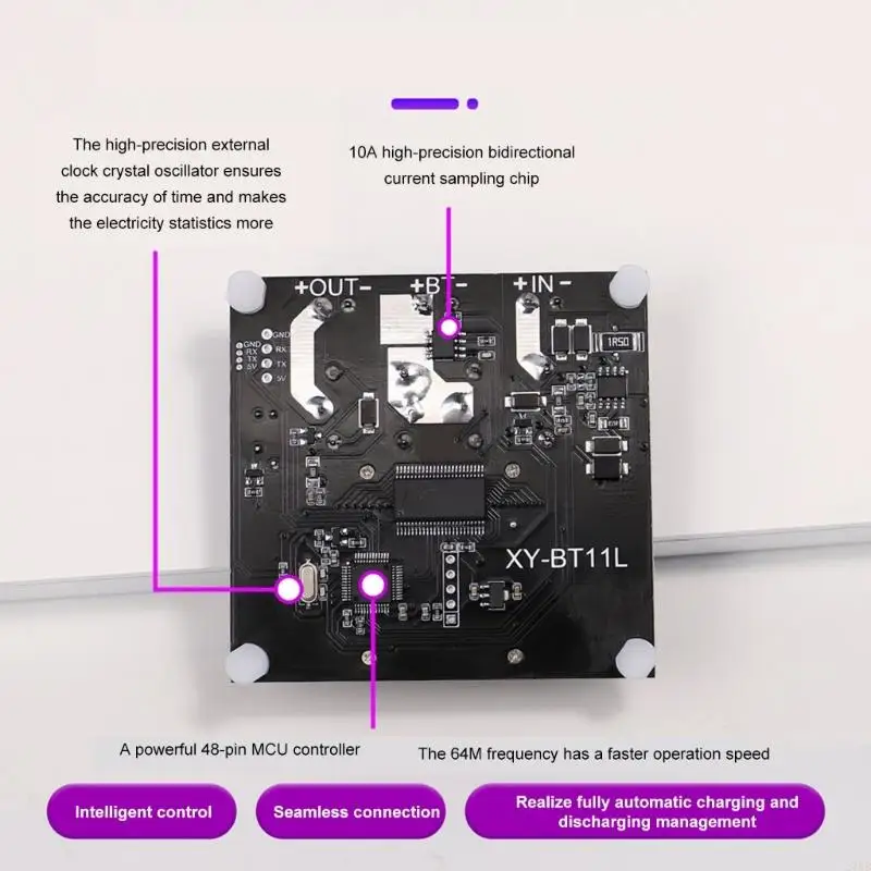 CUMPENTE CUMPO CUNTAGES AUTROMÁTICOS DC10V 110V com relés LCD Display 10A Protections para leads Bateria lítio ácido