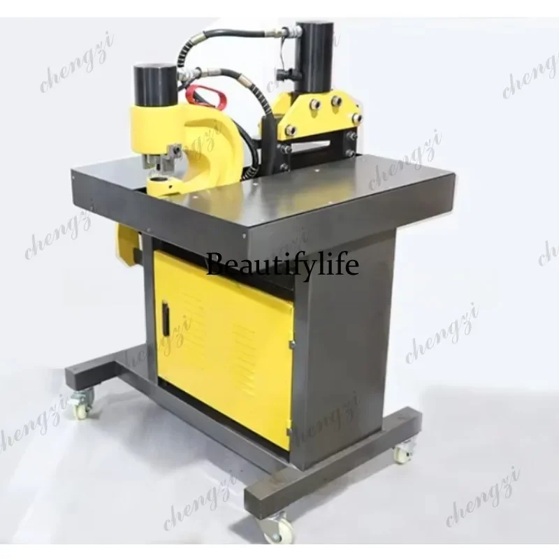 H134 Portable Copper Busbar Processing Machine Electric Bending Cutting Punching Three In One Tool