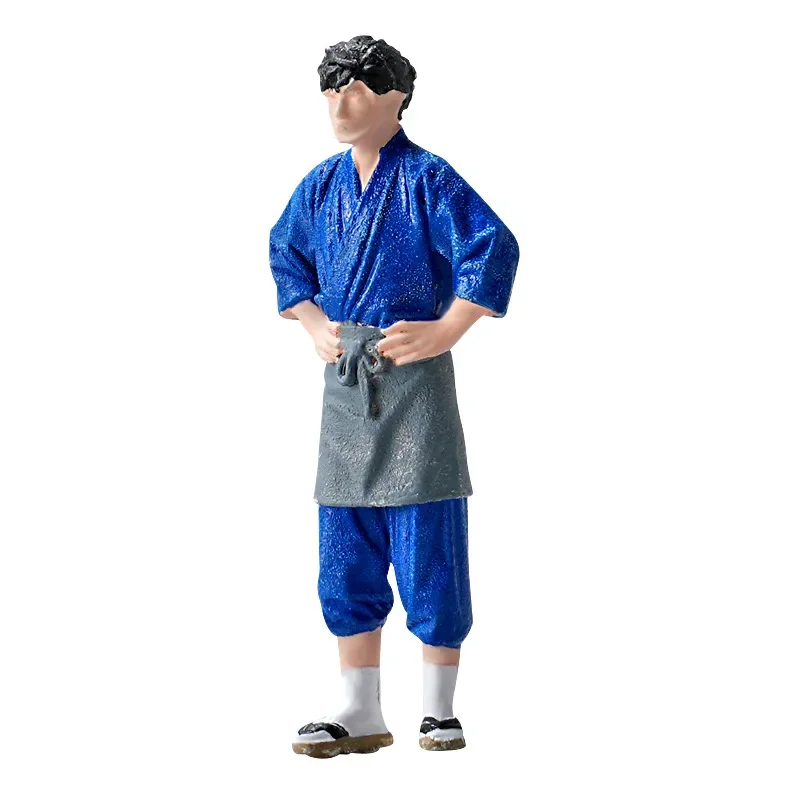 1:64 Anime chef Mini Doll Figure Model miniature Photography props Scene Model DIY Sand table landscaping ornament Gift